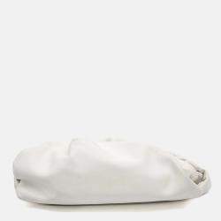 Pre Owned Bottega Veneta White Leather Belt Bag