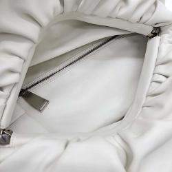 Pre Owned Bottega Veneta White Leather Belt Bag