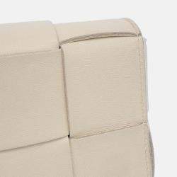 Pre Owned حقيبة خصر بوتيغا فينيتا كاسيت جلد بيج