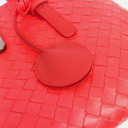 مملوكة مسبقًا Bottega Veneta Red Leather Mesh Roma Bag