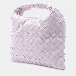 Pre Owned حقيبة ساتشل بوتيغا فينيتا هوب جلود العجل إنتريشياتو زهري صغير