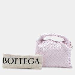 Pre Owned حقيبة ساتشل بوتيغا فينيتا هوب جلود العجل إنتريشياتو زهري صغير