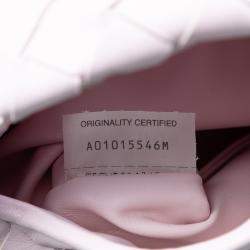 Pre Owned حقيبة ساتشل بوتيغا فينيتا هوب جلود العجل إنتريشياتو زهري صغير