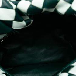 مملوكة مسبقًا Bottega Veneta Green White Mini Bicolor Nappa Intrecciato Dragon Jodie