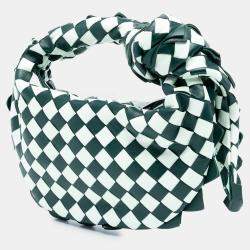 مملوكة مسبقًا Bottega Veneta Green White Mini Bicolor Nappa Intrecciato Dragon Jodie