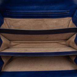 مملوكة مسبقًا Bottega Veneta Blue Nappa Intrecciato City Knot Shoulder Bag