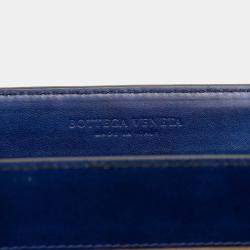 مملوكة مسبقًا Bottega Veneta Blue Nappa Intrecciato City Knot Shoulder Bag