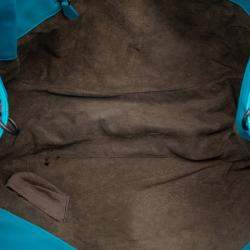 Pre Owned حقيبة هوبو بوتيغا فينيتا كامبانا إنتريشياتو نابا زرقاء كبيرة