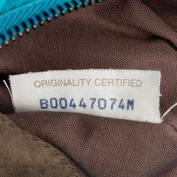 Pre Owned حقيبة هوبو بوتيغا فينيتا كامبانا إنتريشياتو نابا زرقاء كبيرة