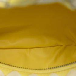 مملوكة مسبقًا Bottega Veneta Yellow Teen Bicolor Nappa Intrecciato Dragon Jodie