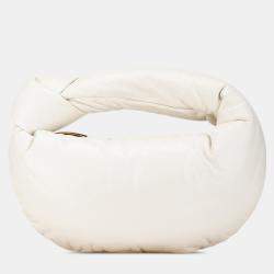 مملوكة مسبقًا حقيبة بوتيغا فينيتا جودي نابا أبيض ميني بفي