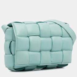 مملوكة مسبقًا حقيبة كروس بودي بوتيغا فينيتا كاسيت مبطنة نابا أزرق