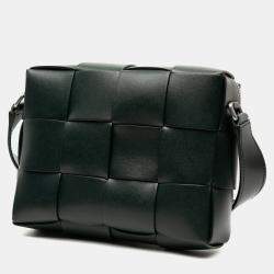 Pre Owned {"name_ar": "حقيبة كاميرا بوتيغا فينيتا إنترشياتو ماكسي نابا أخضر"}