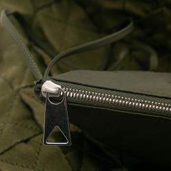 Pre Owned Bottega Veneta Green Canvas Intrecciato Tote