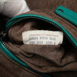 Pre Owned حقيبة كتف بوتيغا فينيتا مكعب إنترشياتو نابا زرقاء