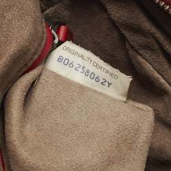 مملوكة مسبقًا Bottega Veneta Pocket Red Intrecciato Leather Crossbody Bag