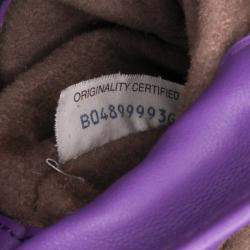 Pre Owned Bottega Veneta Purple Baby Nappa Intrecciato Olimpia Crossbody