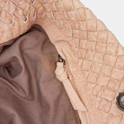 Pre Owned Bottega Veneta Brown Large Nappa Intrecciato Capri Tote