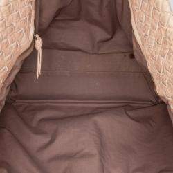 Pre Owned Bottega Veneta Brown Large Nappa Intrecciato Capri Tote