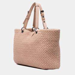 Pre Owned Bottega Veneta Brown Large Nappa Intrecciato Capri Tote