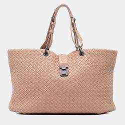 Pre Owned Bottega Veneta Brown Large Nappa Intrecciato Capri Tote