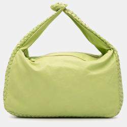 Pre Owned حقيبة بوتيغا فينيتا أخضر نابا أنترشياتو نوت هويو