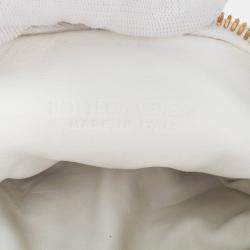 Pre Owned حقيبة جودي منفوخة نابا ميني بيضاء بوتيغا فينيتا