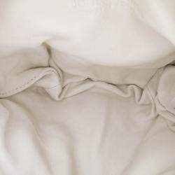 Pre Owned حقيبة جودي منفوخة نابا ميني بيضاء بوتيغا فينيتا