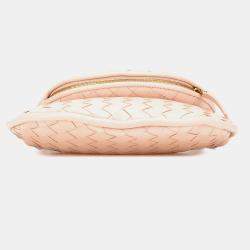 Pre Owned Bottega Veneta Pink Small Nappa Intrecciato Gemelli Hobo