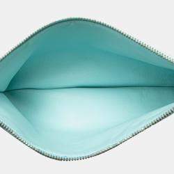 Pre Owned Bottega Veneta Blue Large Lambskin Intreccio Padded Tote