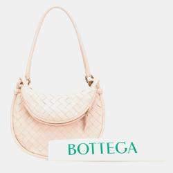 مملوكة مسبقًا Bottega Veneta Pink Small Nappa Intrecciato Gemelli Hobo
