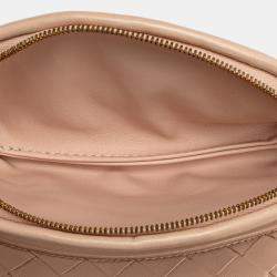 مملوكة مسبقًا Bottega Veneta Pink Small Nappa Intrecciato Gemelli Hobo