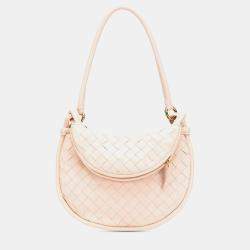 مملوكة مسبقًا Bottega Veneta Pink Small Nappa Intrecciato Gemelli Hobo