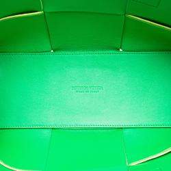 مملوكة مسبقًا Bottega Veneta Yellow Small Nappa Maxi Intrecciato Arco Tote