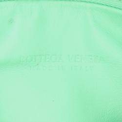 Pre Owned Bottega Veneta Green Mini Nappa Intrecciato Jodie