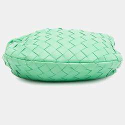 Pre Owned Bottega Veneta Green Mini Nappa Intrecciato Jodie