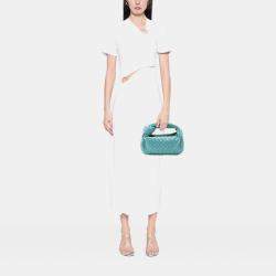 مملوكة مسبقًا حقيبة بوتيغا فينيتا جودي ناسيج نابا صغيرة زرقاء