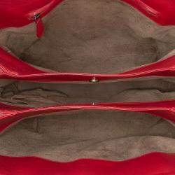 Pre Owned حقيبة يد بوتيغا فينيتا روما إنترتشياتو متوسط نابا حمراء