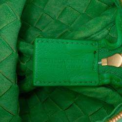 مملوكة مسبقًا Bottega Veneta Green Mini Lambskin Intrecciato Loop Camera Bag