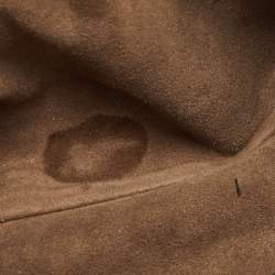 Pre Owned حقيبة كتف بوتيغا فينيتا جلد ثعبان بني تفاصيل إنترشياتو بقلاب 