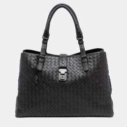 مملوكة مسبقًا Bottega Veneta Brown Medium Nappa Intrecciato Roma Tote
