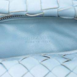 Pre Owned حقيبة جودي بوتيغا فينيتا ميني نابا انتريشياتو زرقاء