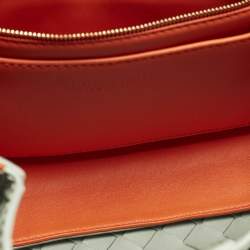 مملوكة مسبقًا حقيبة يد توتس بوتيغا فينيتا أنديامو جلدة إنتريتشياتو ثلاثية الألوان شرق-غرب