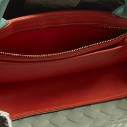 مملوكة مسبقًا حقيبة يد توتس بوتيغا فينيتا أنديامو جلدة إنتريتشياتو ثلاثية الألوان شرق-غرب