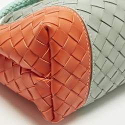 مملوكة مسبقًا حقيبة يد توتس بوتيغا فينيتا أنديامو جلدة إنتريتشياتو ثلاثية الألوان شرق-غرب