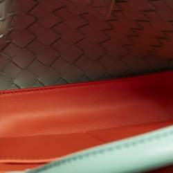 مملوكة مسبقًا حقيبة يد توتس بوتيغا فينيتا أنديامو جلدة إنتريتشياتو ثلاثية الألوان شرق-غرب