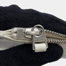 مملوكة مسبقًا حقيبة يد بوتيغا فينيتا الكو انتريتشياتو ماكسي جلد أبيض/أسود