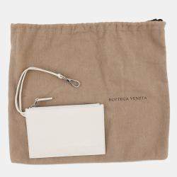 مملوكة مسبقًا حقيبة يد بوتيغا فينيتا الكو انتريتشياتو ماكسي جلد أبيض/أسود