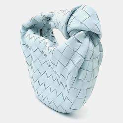 Pre Owned Bottega Veneta Blue Leather BV Mini Jodi Bag