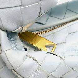 Pre Owned Bottega Veneta Blue Leather BV Mini Jodi Bag